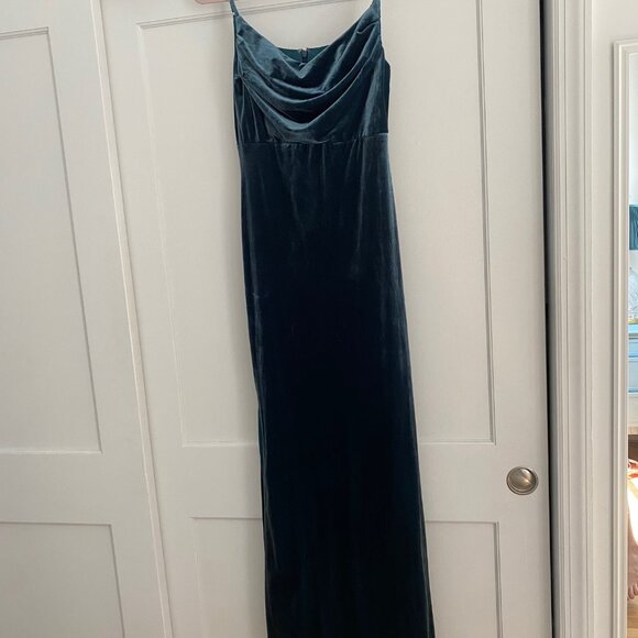 Revelry Velvet Bridesmaid Dress - Skye - Picture 2 of 4